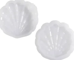 Silikoneform, Musling, H: 3 cm, L: 13,2 cm, B: 13,3 cm.