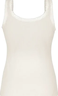 Singlet Rib Jersey Lace