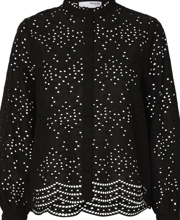 SLFTATIANA L/S EMBR SHIRT NOOS