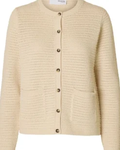 SLFVINNA LS STRUCTURE KNIT CARDIGAN