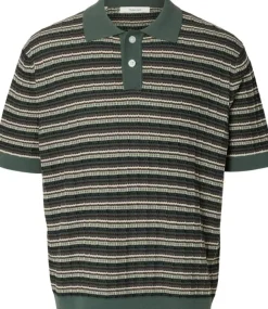 SLHDANE SS KNIT COLOR STRUCTURE POL