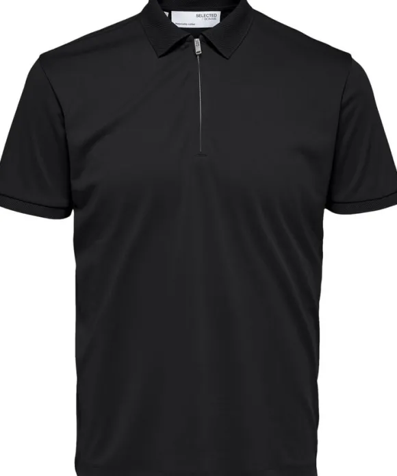 SLHFAVE ZIP SS POLO NOOS