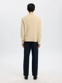 SLHTELLER FN RELAXED HALF ZIP POLO