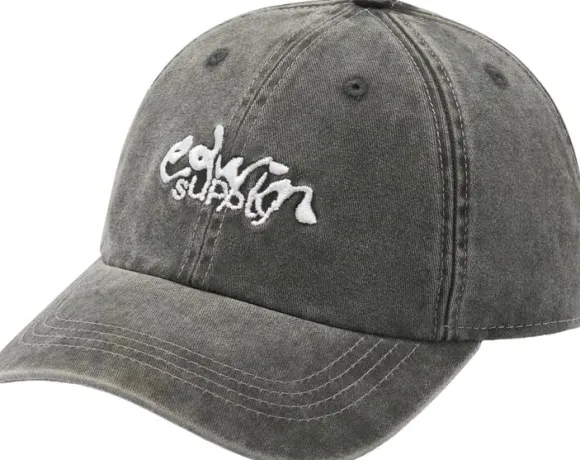 Soft Washed 6 Panel Cap - Black