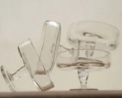 0405 Stem Glass Set of Two | Clear | Wide