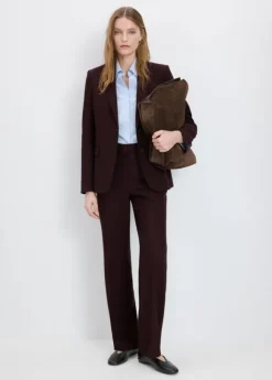 Straight-fit suit trousers
