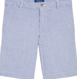 Stretch Cotton Seersucker Short