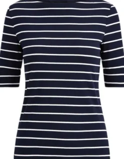 Striped Boatneck Top