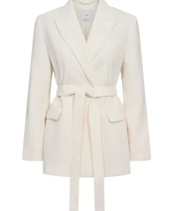 Suit jacket with scarf