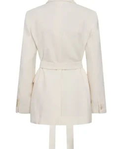 Suit jacket with scarf