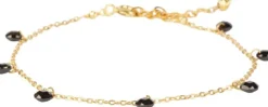 Susan Black Zirconia Bracelet - Gold