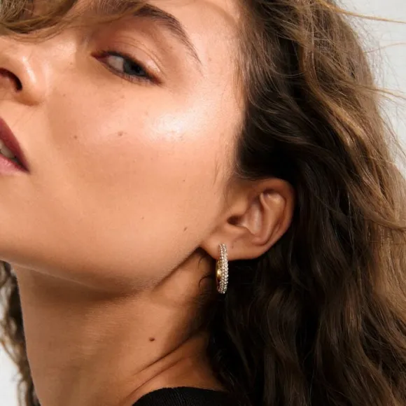 TATUM large hoops gold-plated