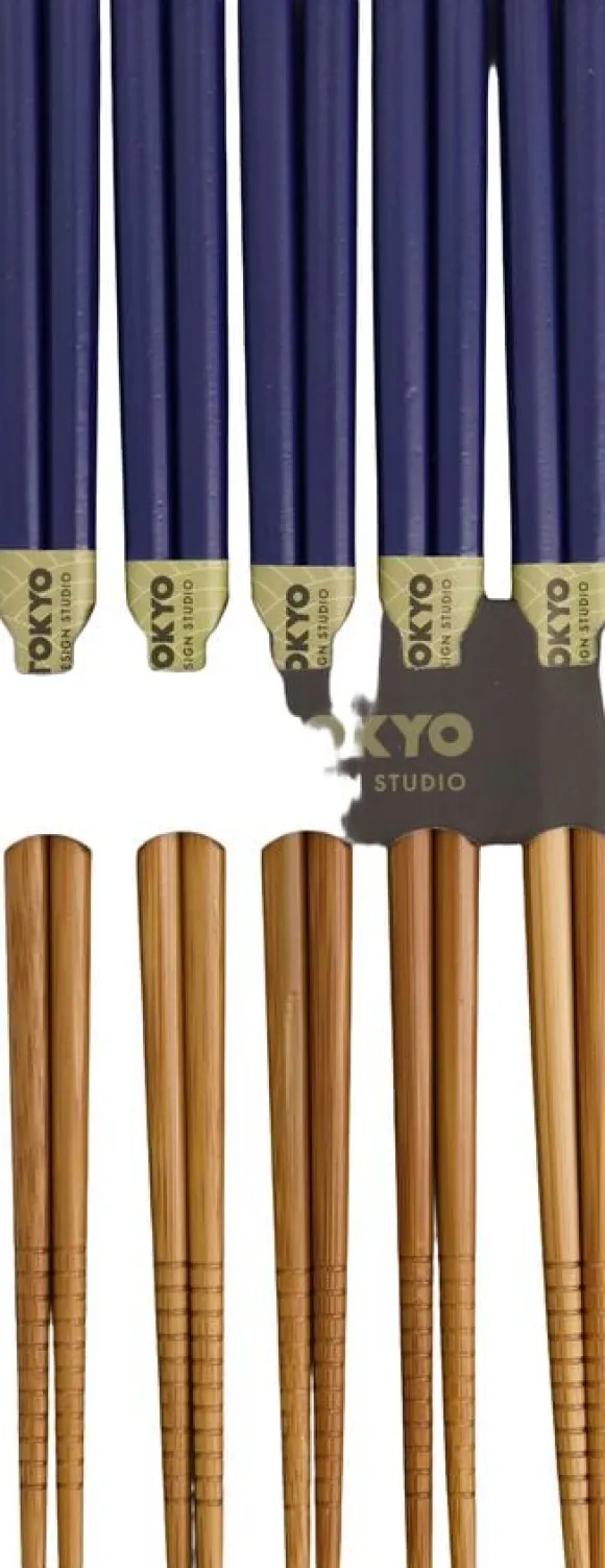 TDS Bamboo Chopstick Set/5 D. Blue