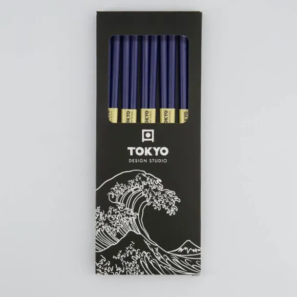 TDS Bamboo Chopstick Set/5 D. Blue