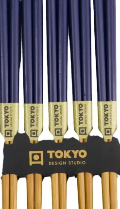 TDS Bamboo Chopstick Set/5 D. Blue