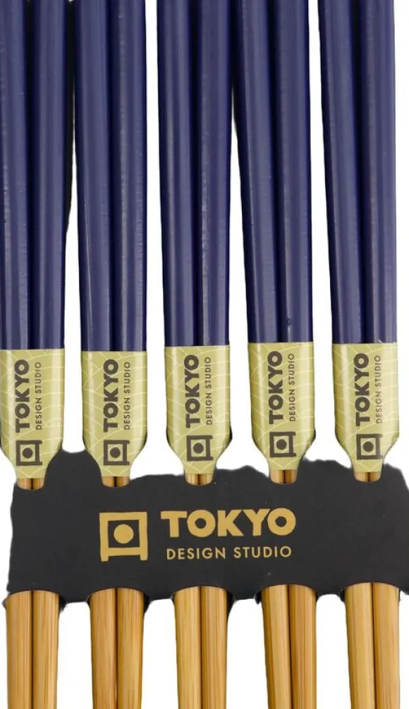 TDS Bamboo Chopstick Set/5 D. Blue
