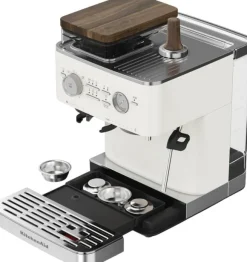 Tilbehørssæt i valnød til semiautomatisk espressomaskine