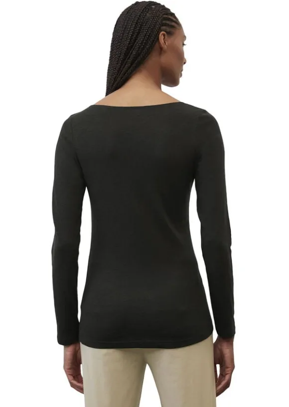 T-shirt, long sleeve, boat neck