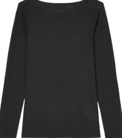 T-shirt, long sleeve, boat neck