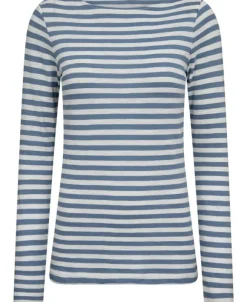T-shirt, long sleeve, boat neck, st