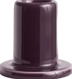 Tube Candleholder-Small-Bordeaux