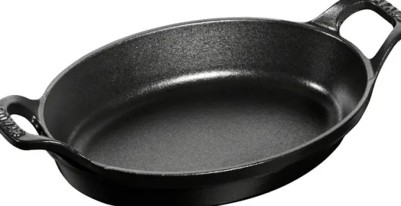Ugnsform 21 Svart Oval Gjutjärn