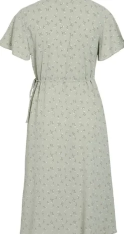 VILOVIE S/S WRAP MIDI DRESS - NOOS