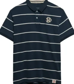 VINTAGE STRIPE JERSEY POLO