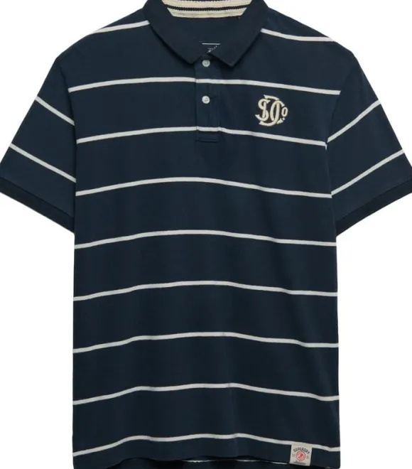 VINTAGE STRIPE JERSEY POLO