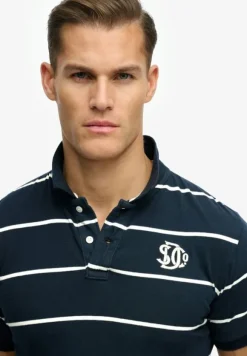 VINTAGE STRIPE JERSEY POLO