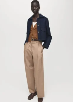 V-neck knitted cardigan