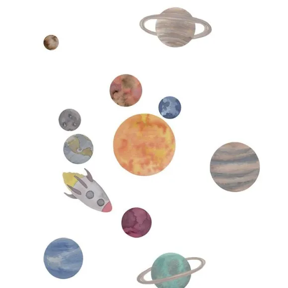 Wallsticker Solsystemet
