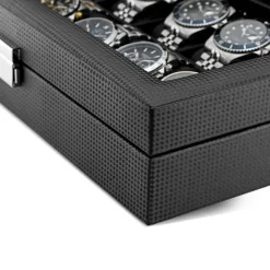 Watch Box 12 Watches Black Imitated
