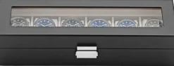 Watch Box 6 Watches Black Wood DIT0