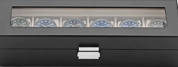 Watch Box 6 Watches Black Wood DIT0