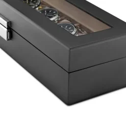 Watch Box 6 Watches Black Wood DIT0