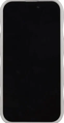 Wavy Case iPhone 16e/15/14/13 Wool Gray/Transparent