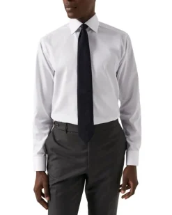 White Signature Twill Shirt - Contemporary Fit