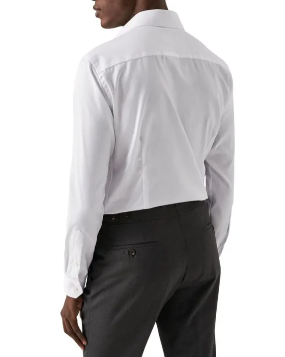 White Signature Twill Shirt - Contemporary Fit