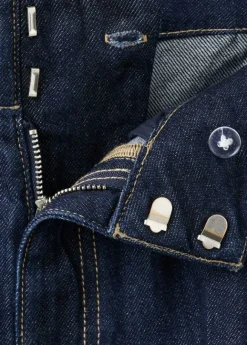 Wide leg mid-rise jeans