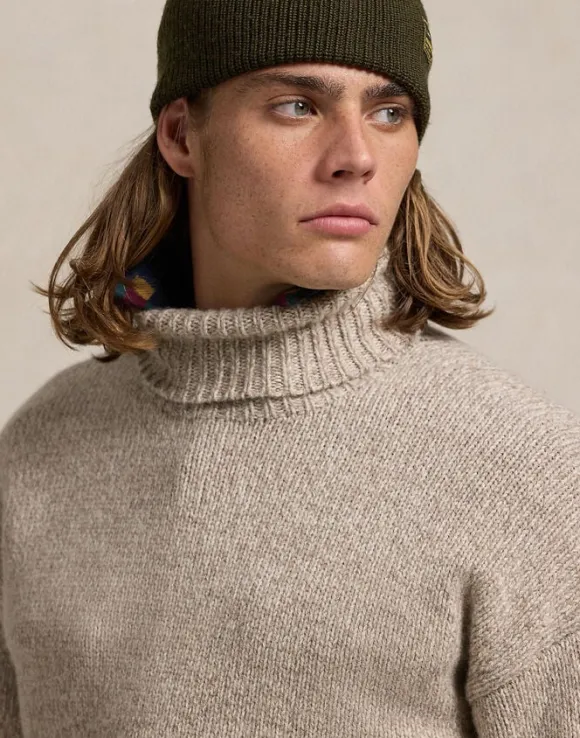 Wool-Blend Turtleneck Sweater
