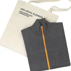 100% Wool Klemens Zip Kontrast