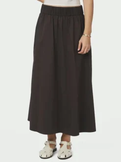 Yara Long Poplin Skirt