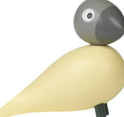 Year Bird Bella 2025 H12. 5 cm creme/grå