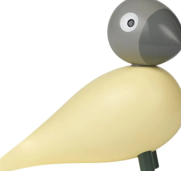 Year Bird Bella 2025 H12. 5 cm creme/grå