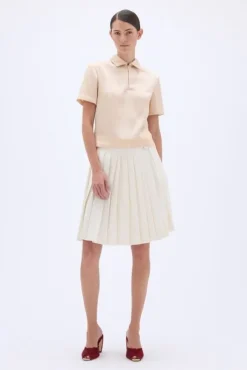 ZIPPED POLO TOP