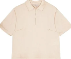 ZIPPED POLO TOP